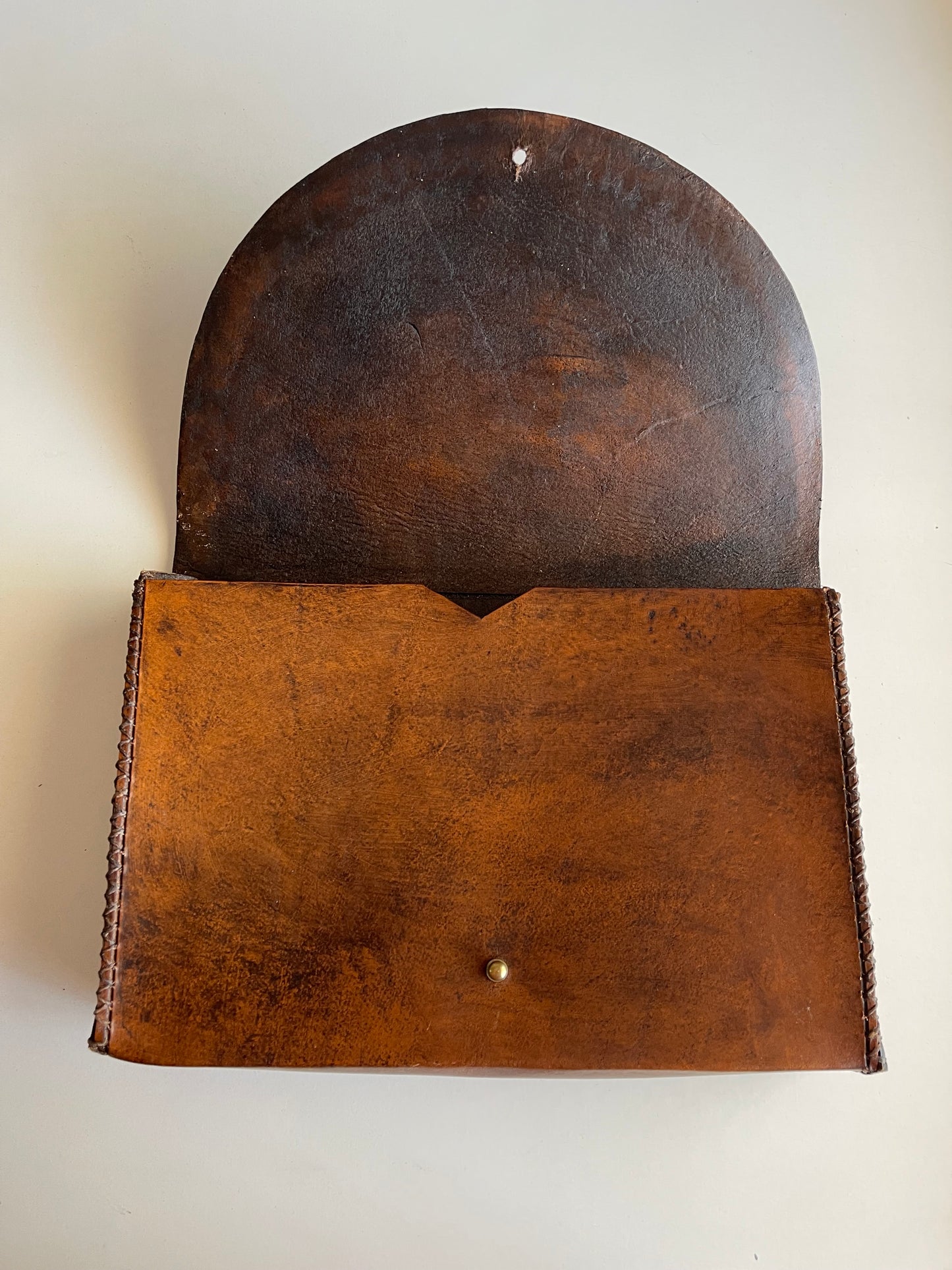 Handcrafted Vintage Style Leather Clutch