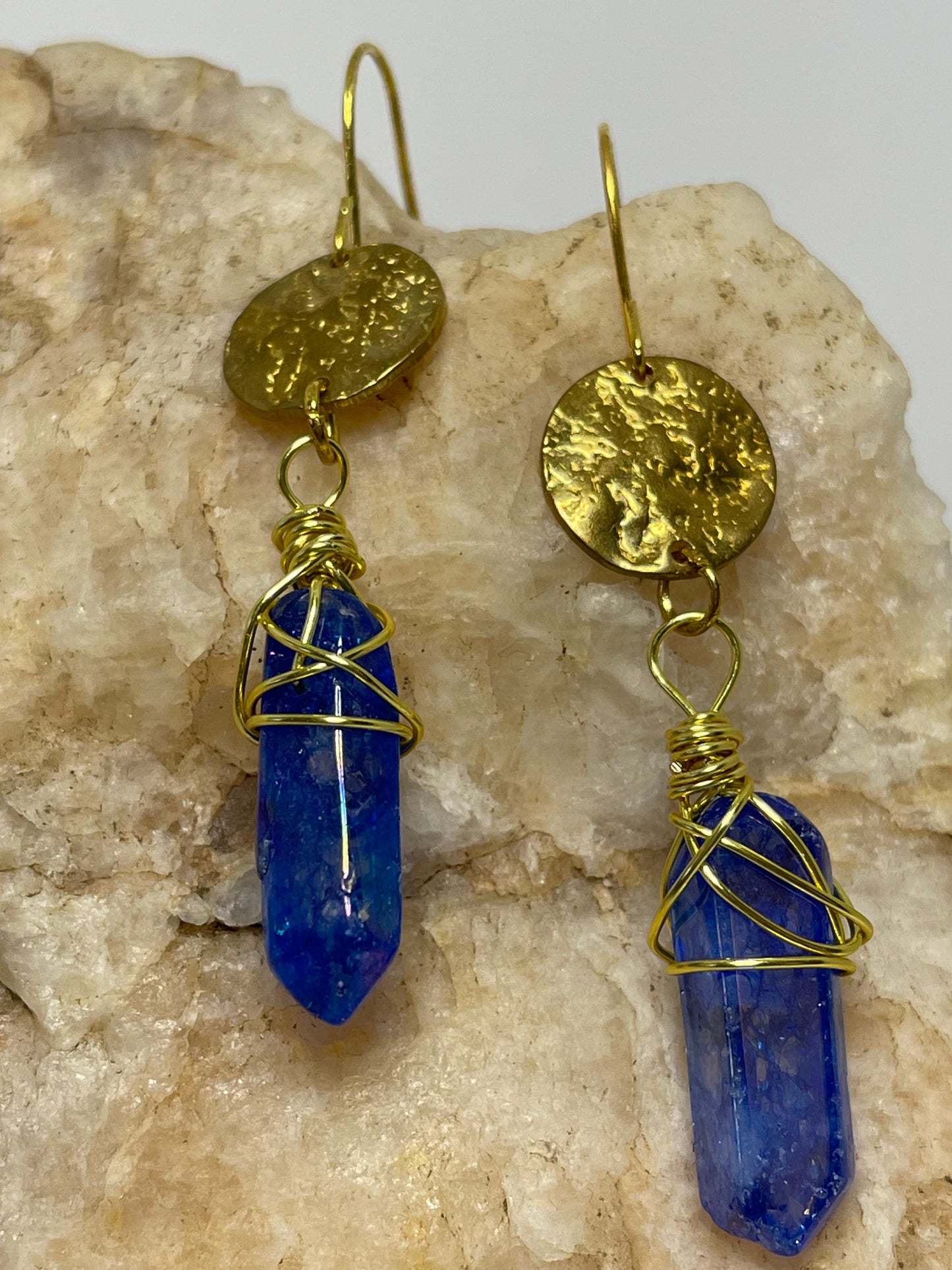 Blue Quartz Drop Earrings