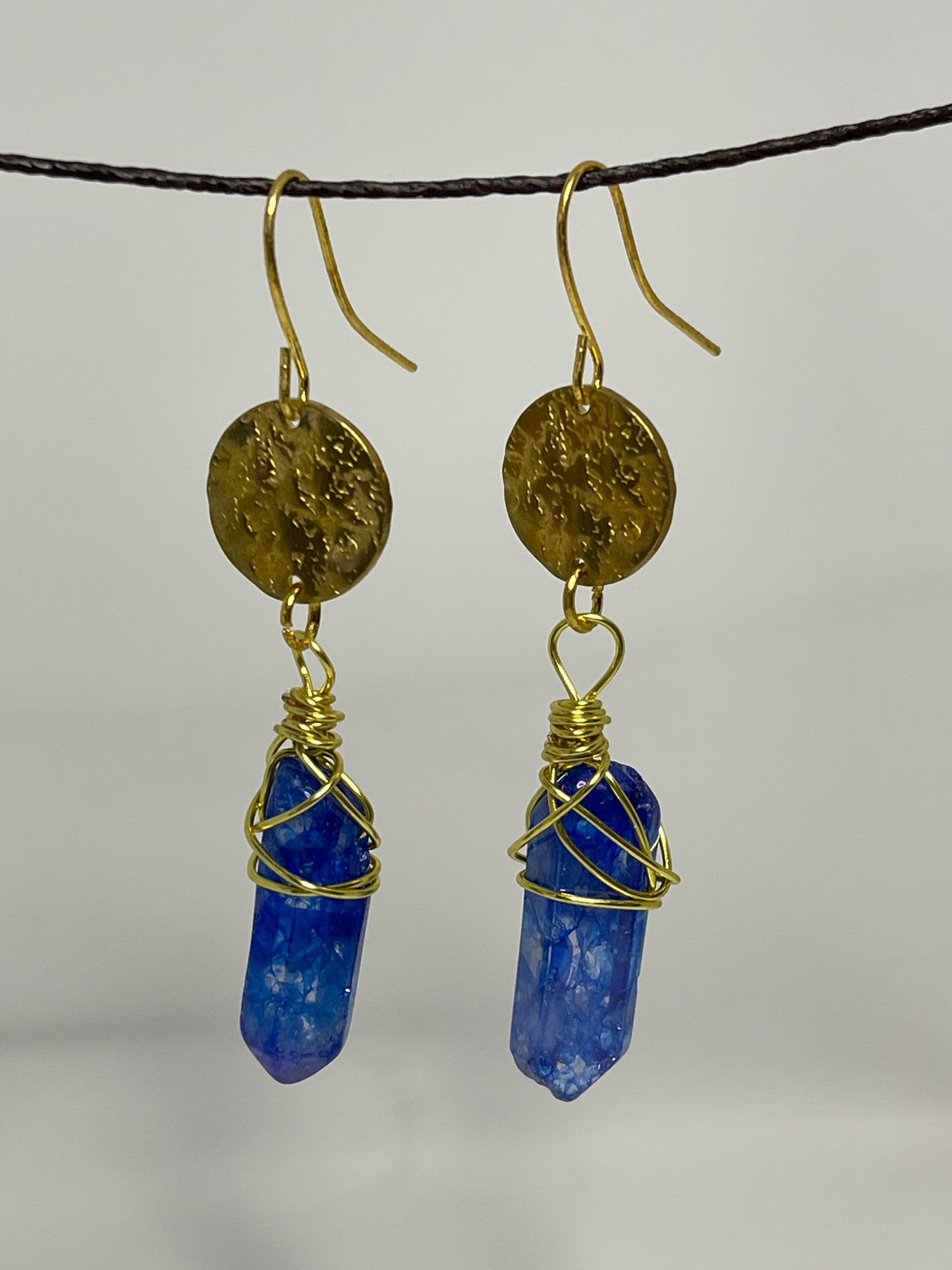 Blue Quartz Drop Earrings