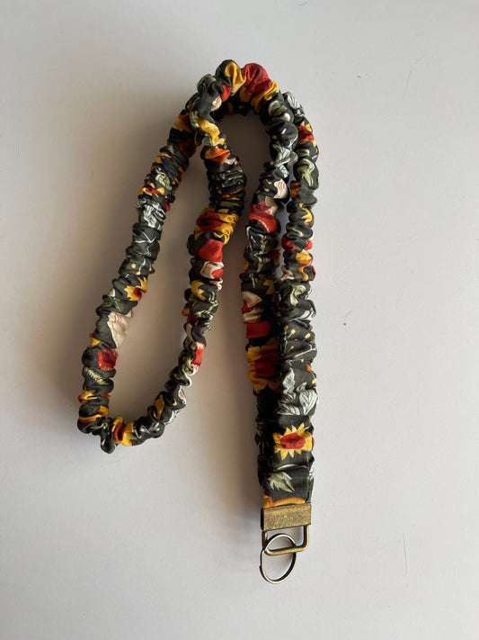 Scrunchie Lanyard - Sunflower Mushrooms